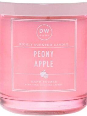 DW Home Single Wick Peony Apple Scented Candle